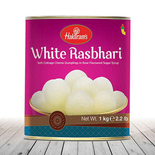 Haldiram's White Rasbhari Tin 1Kg