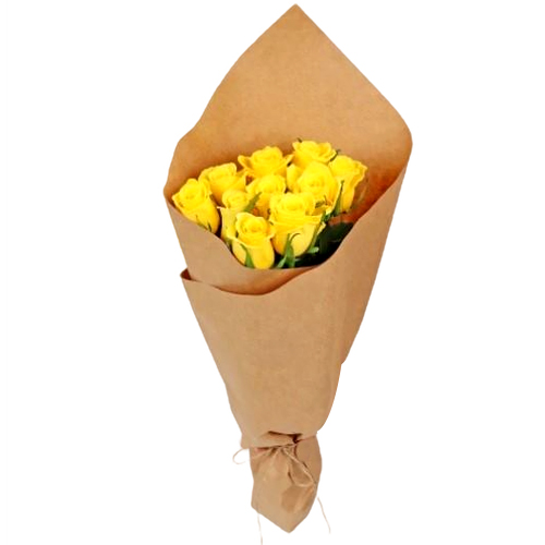 Small Size Yellow Rose Bouquet 